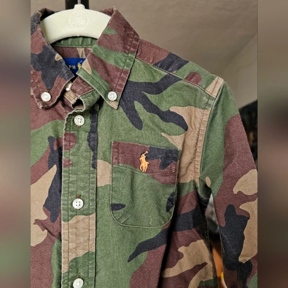Ralph Lauren Boys Camo Oxford Shirt